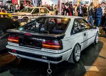 Rückansicht: Nissan Silvia S12 (auch Nissan 200SX genannt), ausgestellt auf der AMTS (Automobil un Tuning Show) in Budapest, März 2019.