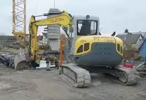 =Wacker Neuson 75 Z3, eingesetzt auf einer Baustelle in Petersberg-Marbach, 02-2020