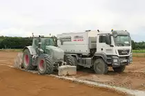 Fendt Vario 930 und MAN TGS am 19.06.20 in Erlensee auf einer Baustelle. Ich durfte durch nachfragen Fotos machen die Stelle war nicht eingezäunt 