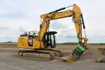 CAT 326F am 19.06.20 in Erlensee auf einer Baustelle. Ich durfte durch nachfragen Fotos machen die Stelle war nicht eingezäunt