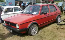 =VW Golf 1.3, Bj. 1983, 54 PS, gesehen bei der Oldtimerausstellung in Uttrichshausen, 07-2019