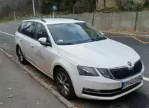 Skoda Octavia Mk3 Combi, Firmenwagen von Saint-Gobain, fotografiert in Januar, 2020.