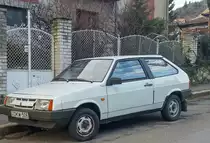 Lada 2109 Samara als dreitürer, fotografiert in Januar, 2020.