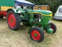 =Deutz F2L 612/5-NK, Bj. 1957, steht bei der Oldtimerausstellung in Uttrichshausen. 07-2019