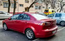 Rückansicht: Mitsubishi Lancer. Aufnahme: Januar, 2020