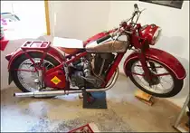 Jawa 350 OHv, Baujahre 1934. 15 HP, 80km/st. Motorradmuseum Police am 27. 6. 2020