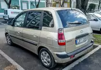 Rückansicht: Hyundai Matrix, gesehen in Januar, 2020.