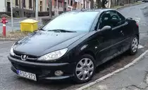 Peugeot 206 CC, gesehen in Januar, 2020.