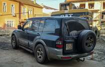 Mitsubishi Pajero Mk3 von Hinten fotografiert in Januar, 2020.