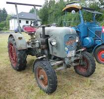 =Eicher ED 16/II, Bj. 1955, 19 PS, steht bei der Oldtimerausstellung in Uttrichshausen, 07-2019