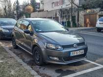 VW Polo Mk5, fotografiert in Januar, 2020.