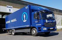 =MB Atego der Spedition KÜHNE & NAGEL steht im April 2020 in Hünfeld zur Entladung