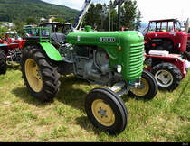 Grüner Steyr Oldtimer Traktor am Traktorentreff in Oensingen am 28.06.2020
