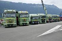 Diverse MB und MAN von Gafner am 25.6.18 beim Trucker Festival Interlaken.