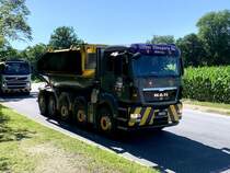 MAN Betontransporter von Eicher Transporte am 30.6.20 in Kiesen.