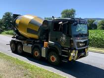 MAN Betonmischer von Eicher Transporte am 30.6.20 in Kiesen.