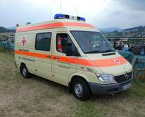 =MB Sprinter des DRK, eingesetzt bei der Oldtimerausstellung in Uttrichshausen, Juli 2019