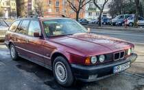 BMW E34 Touring. Foto: Januar, 2020.