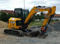=JCB 51 R-1 steht auf einer Baustelle in Petersberg-Marbach, 06-2020