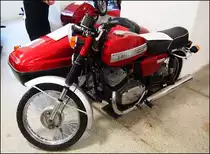 JAWA 350-634, Baujahre 1978, 22HP, 125km/st . Schloss Police motomuseum am 27. 6. 2020