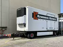 Ein Kühlhänger von Krummen Kerzers am 10.7.20 in Kerzers.