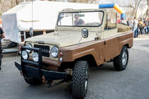 Historischer Nissan Patrol auf der Auto Motor und Tuning Show Budapest in März 2019.