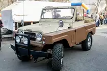 Historischer Nissan Patrol auf der Auto Motor und Tuning Show Budapest in März 2019.