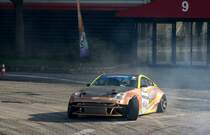 Driftender Nissan 350Z. Foto: März, 2019 Auto Motor und Tuning Show Budapest.