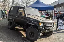 Toyota LandCruiser aus den 80ern. Foto: Automobil und Tuning Show, März 2019 in Budapest.