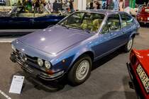 Alfa-Romeo GTV mit einem 2Liter Motor und 130Ps. Foto: Oldtimersektion der Automobil und Tuning Show in Budapest, 2019