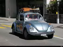 VK Käfer unterwegs in der Stadt Lugano am 2020.07.17