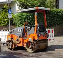 =Hamm HD12, eingesetzt auf einer Baustelle in Hünfeld, 07-2020