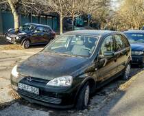 Opel Corsa C Firmenwagen der SKP Group gesehen in Januar, 2020