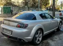 Mazda RX-8 von hinten fotografiert in Januar, 2020