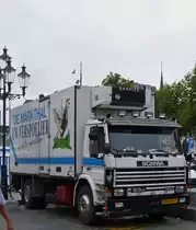 Scania 93 M, K�hllaster gesehen auf dem Markt in Maastricht. 17.07.2020