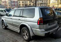 Rückansicht: Mitsubishi Pajero Sport, gesehen in Januar, 2020