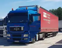 =MAN TGX-Sattelzug rastet an der A 7 im Juli 2020