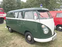 =VW T1 als Polizeifahrzeug, ausgestellt bei der Gedenkveranstaltung  30 Jahre Mauerfall  im August 2019 in Fulda.