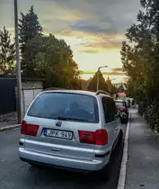 Rückansicht: Seat Alhambra Mk1 Facelift, gesehen in Februar, 2020.