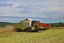 Claas Tucano 450 am 27.07.20 bei Hammersbach (Main Kinzig Kreis) 