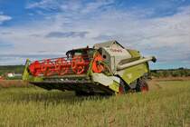 Claas Tucano 450 am 27.07.20 bei Hammersbach (Main Kinzig Kreis)