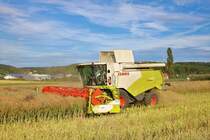 Claas Tucano 450 am 27.07.20 bei Hammersbach (Main Kinzig Kreis)