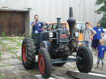 Verladung einer 45PS Lanz beim Bulldogtreffen in Markleeberg 2007