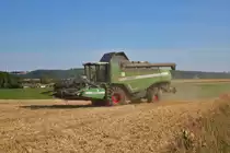 Fendt 5275 CPL Mähdrescher beim Gerste Dreschen am 29.07.20 zwischen Karben und Niedderau
