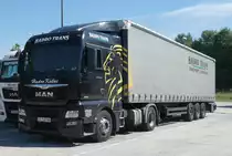 =MAN von HADRO-Trans rastet im Juli 2020 an der A 7