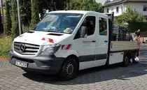 =MB Sprinter der PEEGUT-Gruppe steht auf einer Baustelle in Hünfeld, 07-2020