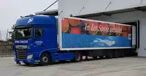 =DAF XF von SPANA-Frucht steht auf dem Obsthof Eriskirch im Oktober 2019