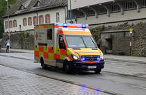 =MB Sprinter des BRK auf Einsatzfahrt in Lindau, 10-2019