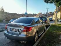 Rückansicht: Suzuki Kizashi. Aufnahme: Februar, 2020.