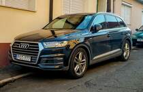 Audi Q7. Aufnahme: Februar, 2020.
